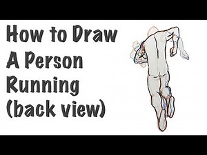 How to Draw a Person Running (back view)