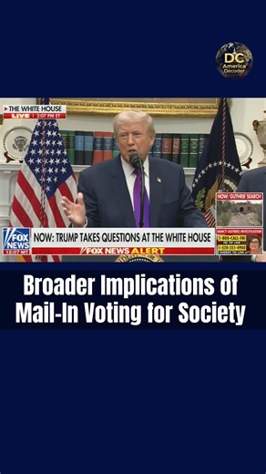 DC America Decoder🇺🇸 on Instagram: "Broader Implications of Mail-In Voting for Society Mail-in options can enhance inclusivity, potentially raising participation rates, but spark debates on equity and trust. They reflect ongoing efforts to evolve democracy amid technological and social changes. What role should innovation play in future elections? #VotingImplications #DemocracyFuture #ElectionEvolution #CivicDialogue"