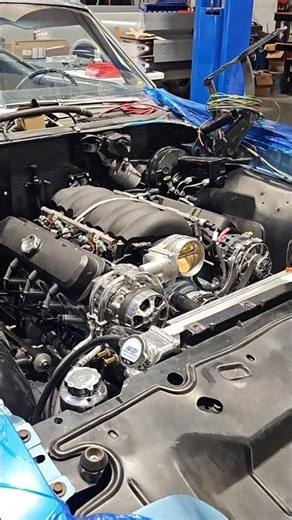 The 1971 GTO protouring restomod LS3 6L80 RideTech build fires up for the first time 🔥