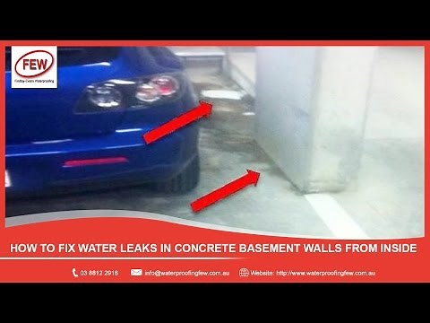 How to Fix Water Leaks in Concrete Basement Walls from Inside