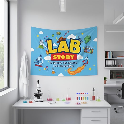 Lab Week 2026 Clinic Wall Tapestry, Medical Lab Tech Clinic Decor, Lab Week Banner, Medical Assistant Barb, Group Team MLS MLT, Scientist - Etsy