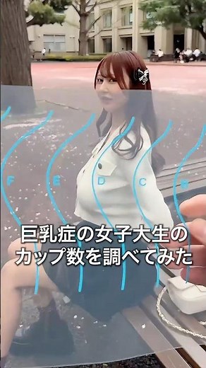 巨乳症の女子大生のカップ数を調べてみた