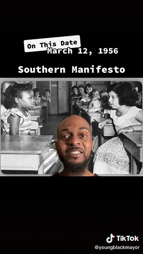 Southern Manifesto, 1956 #greenscreen #history #racism #america #black #fyp #foryou #foryoupage #blackandwhite #segregation #life #onthisday