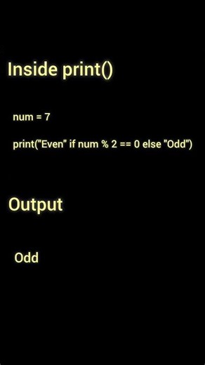 Python : Ternary operator (Conditional expression)