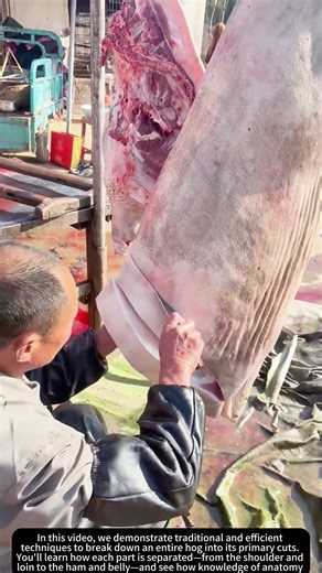 Breaking Down a Whole Pig! 🐖🔪