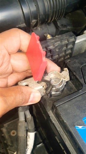 battery terminal installation in peugeot car