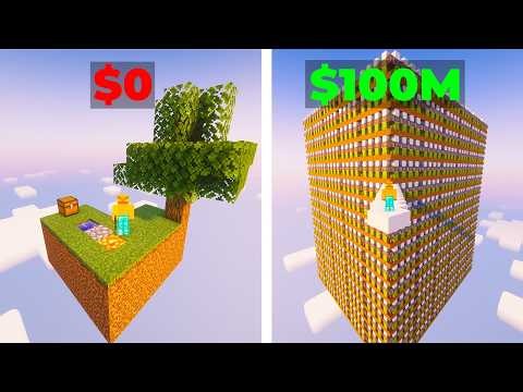 I Became A MILLIONARE From Only A Skyblock Island (Donut SMP)