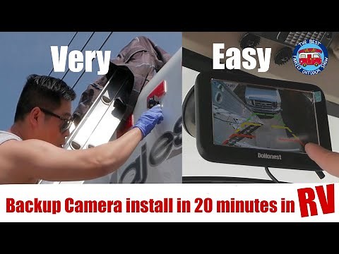How to DYI install a RV Wireless Backup Camera in 20 minutes - no holes #dyi #rvlifestyle #rvliving