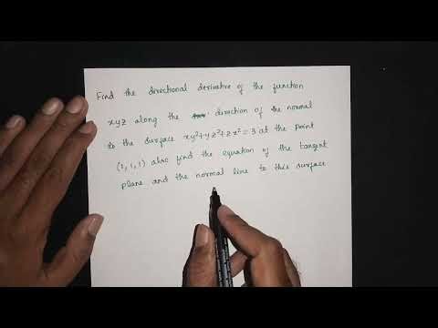 Vector Calculus : Directional Derivative (Part 5 of 7)