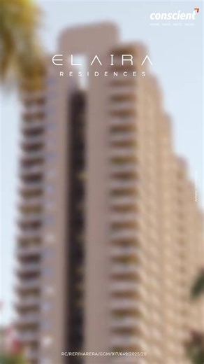 Where Architecture to Atmosphere – everything is beautifully connected: 3 BHK Premium Residences at Gurugram's most pristine location in Sector 80. ✔️ Presenting Conscient Elaira ✔️ Luxurious Clubhouse Like No Other For Leisure & Recreation ✔️ Just 4 Mins Away From NH 48, Within Easy Reach ✔️ 10 Mins Drive To Golf Course Extension Road & Sohna Road ✔️ 45 Mins Away From IGI Airport ✔️ Thoughtfully Planned Layouts That Maximize Light & Space ✔️ Magnificent Two-Floor Lobby Designed To Impress & Ele