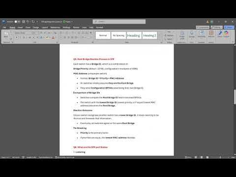STP (Spanning Tree Protocol)
