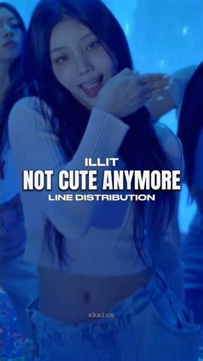 ILLIT - NOT CUTE ANYMORE(LINE DISTRIBUTION)丨 #kpop #linedistribution #illit