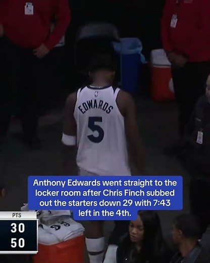 Ant went straight to the locker room