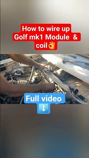 How to wire up Golf mk1 Module and coil #golfmk1 #automobile