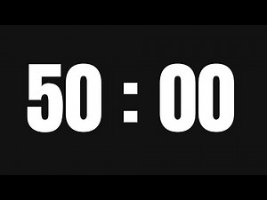 ⏱ 50 Minute Timer with Gentle Alarm – Online Countdown