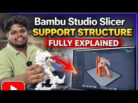 Bambu Studio Supports Explained | Easy Settings for Perfect 3D Prints (Tamil)