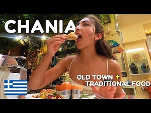 CRETE Vlog 🇬🇷 Eating my way through CHANIA Old Town | Traditional Food Tour