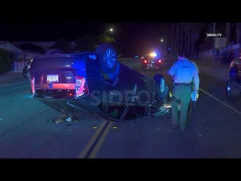 CAUGHT ON CAMERA: Driver Flips After Hitting Parked Car in Lemon Grove
