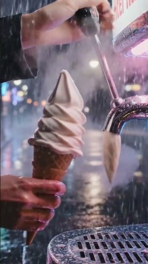 The highly satisfying ice cream vending machine #trending