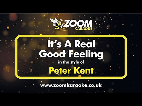 Peter Kent - It's A Real Good Feeling - Karaoke Version from Zoom Karaoke