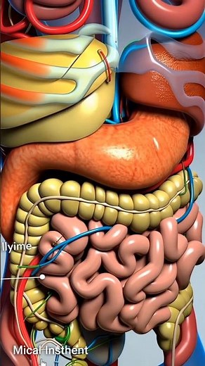 "Inside view of Small Intestine: 3D Animated Journey"