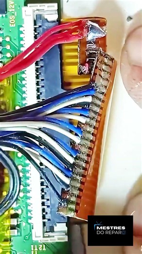 🔧 Adaptação de LVDS na prática!Neste vídeo mostrando como adaptar lvds para o display Samsung