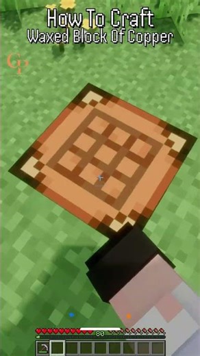 How To Craft Waxed Block of Copper #shorts