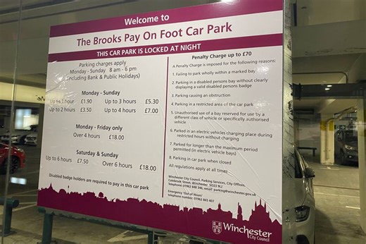 I went to Winchester Christmas Market on opening day and was stung by £18 car park charge