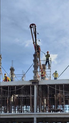 Concrete Column Pouring – First Floor | High-Rise Construction Work