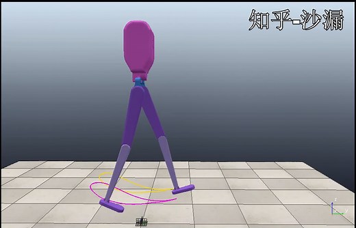 【V-REP】简易双足机器人的仿人步态规划仿真