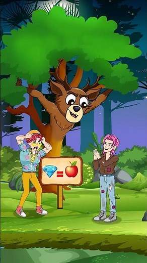 Funny K-Pop Demon Hunter: Help Rumi rescue the magical apple tree!#kpopdemonhunters #animation