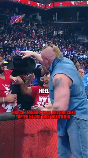 Brock Lesnar surprised fans by high-fiving a kid and letting him touch his championship belt #BrockLesnar #WWE #WholesomeMoment #ViralClip | Velvet Nexus