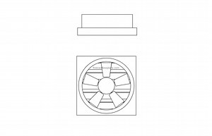 Toilet Ventilator - Free CAD Drawings