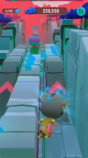 Talking Tom Gold Run Super Glasses Tom Gets All Super Power & Defeat Rakoon Bosses With Bomb #shorts
