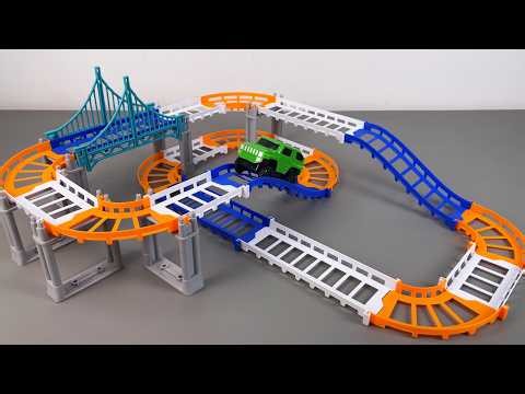 10 Minute ASMR Toy Unboxing: Versatile Electric Train Track Assembly Set | Toy Review
