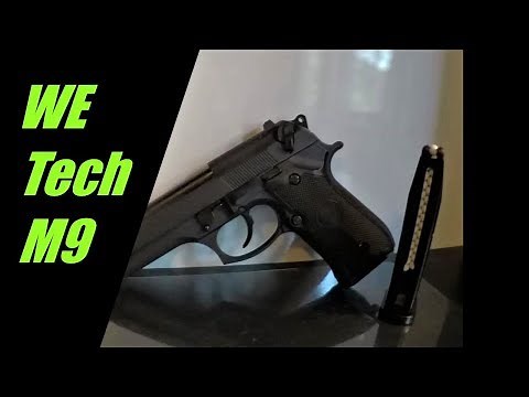 Airsoft WE Tech M9 heavy weight GBB pistol review