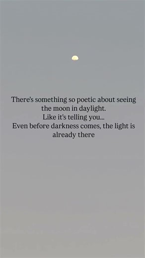 A quiet reminder from the daylight moon 🌙 #viral #love #moon #explore #theothersideofmakebelieve