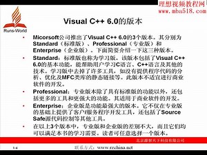 Visual C++从初学到精通 全61讲 视频教程