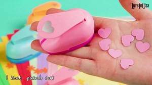 LOVEINUSA 6PCS Shape Paper Craft Hole Punch Set, Tool Paper Hole Punch Shapes Creative Handmaking for DIY Scrapbooking, Greeting Cards, Festival Decoration, Albums Photos