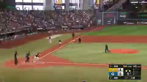 周東のうまい走塁かと思ったけど三塁無人のこっちの守備ミスやん