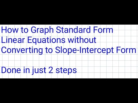 Graph Standard Form without Conversion