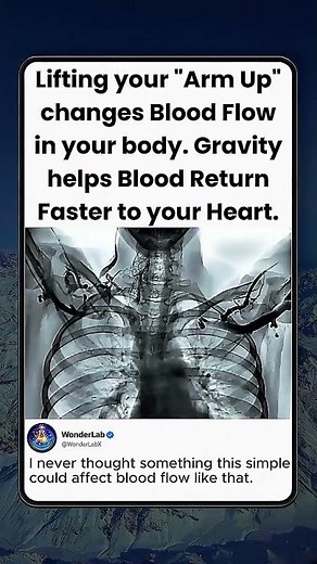Raising Your Arm Changes Blood Flow using Gravity!!