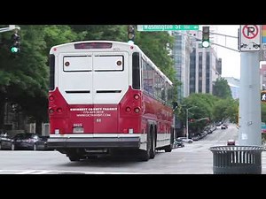 Gwinnett County Transit, GRTA Xpress & CobbLinc PM Rush Commuter Express Buses in Downtown Atlanta