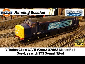 ViTrains Class 37/5 V2082 37682 Direct Rail Services with TTS Sound fitted