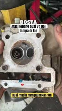 Save 100 thousand || fix loose spark plug threads #motorcycle #trendingshorts #funny #tutorial #m...
