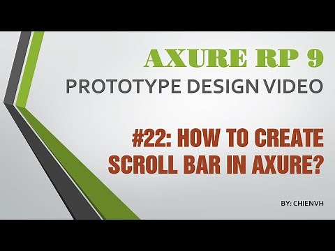 Axure RP 9: #22 How to Create Scroll Bar in Axure?