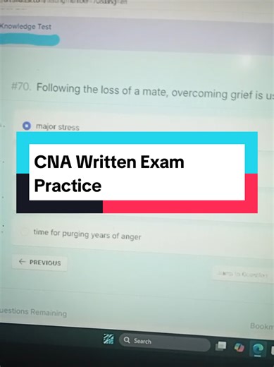 CNA Written Exam Practice #cnalife #cna #cnaexam #studytok