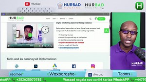 🎓Digital Marketing Diploma - 💻 Sidee La Iskaga Diiwaan Galiyaa #hurbad #eWaxbarasho | Hurbad Institute of Technology
