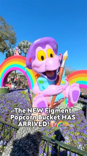 NEW Figment Popcorn Bucket HAS ARRIVED 🌈🎨🫟