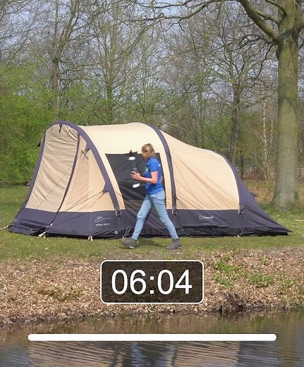 Zo snel staat een opblaasbare tent!